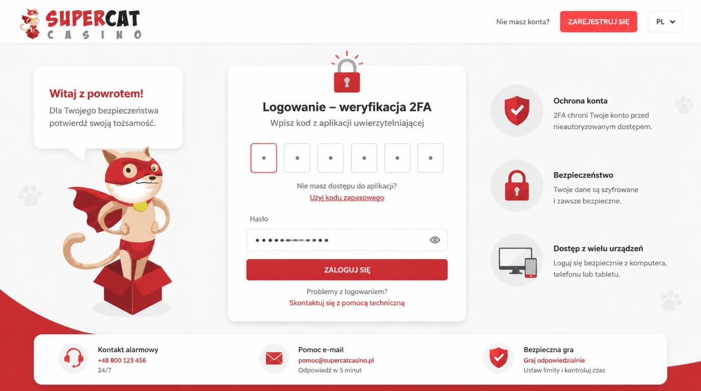 Symbol bezpieczeństwa konta z logowaniem 2FA