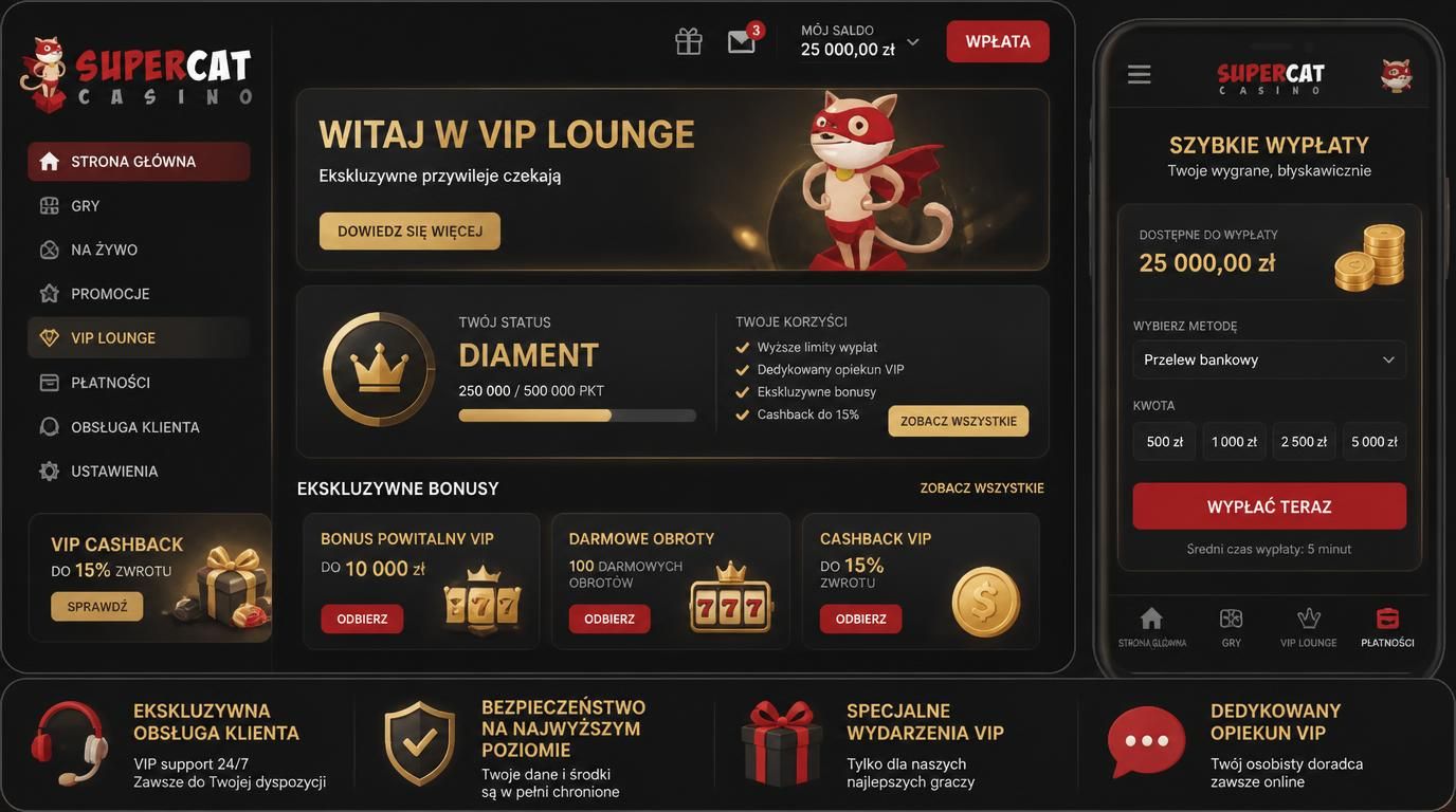  Interfejs VIP z wysokimi stawkami w aplikacji mobilnej 