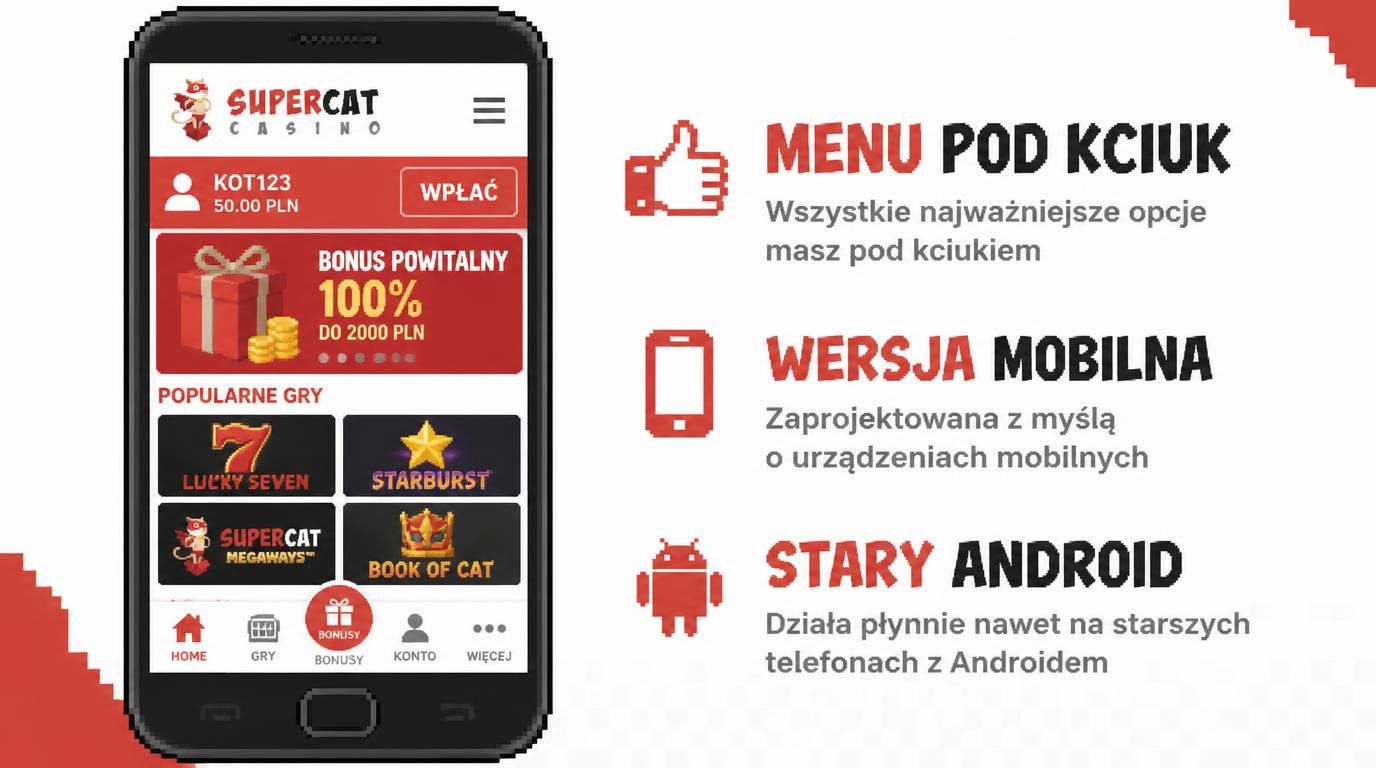 Interfejs mobilny na starszym Androidzie: menu wygodne, przyciski duże, reakcje szybkie